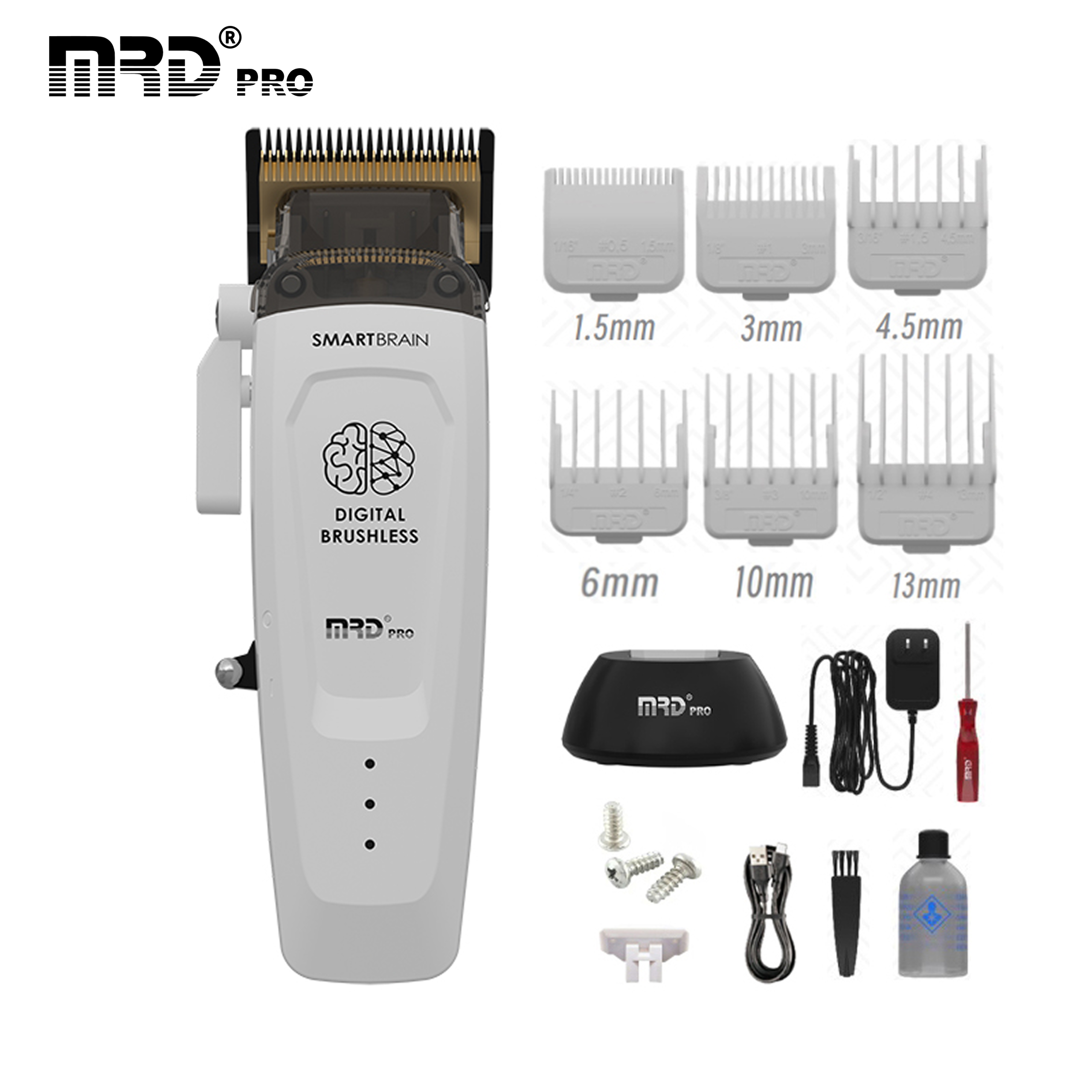 MRDPRO SMART BRAIN HC 90-4-WHITE-Hair Clipper – Intelligent Technology