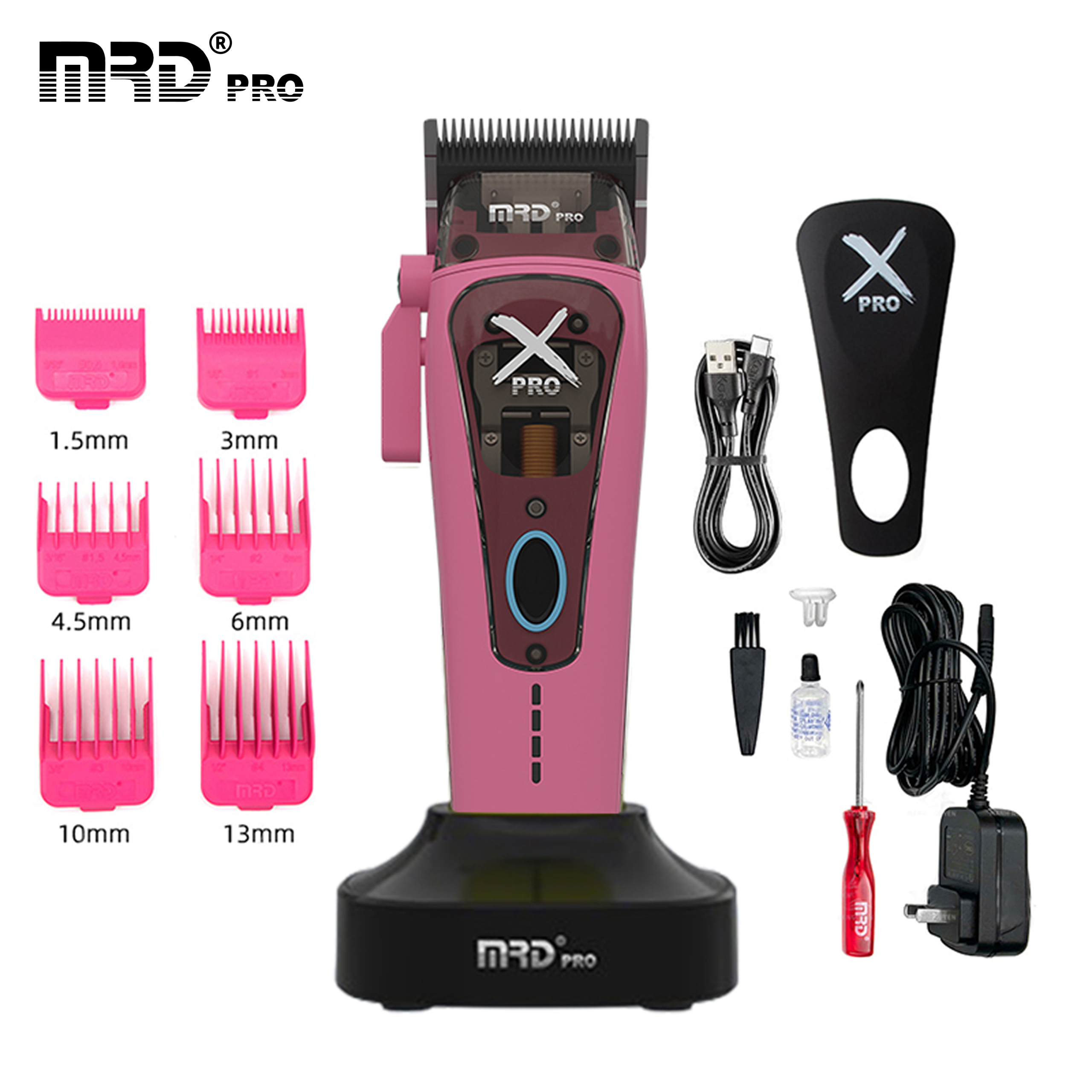 MRDPRO HC-999 XPRO-PINK– Professional Hair Clipper, Premium
