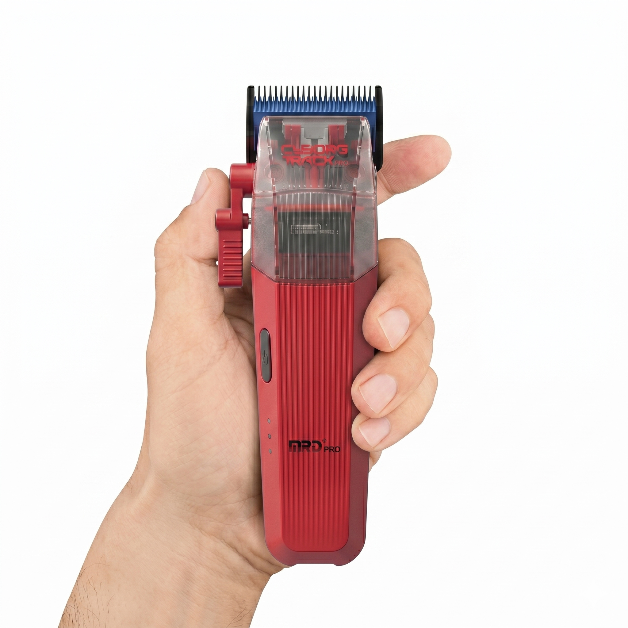 MRDpro CYBORG PRO 2026-RED-Professional Cordless Hair Clipper - Full Metal, 3300mAh, BLPU Motor for Barbers