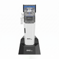 MRDpro CYBORG PRO HC-666-WHITE-Professional Cordless Hair Clipper - Full Metal, 3300mAh, BLPU Motor for Barbers