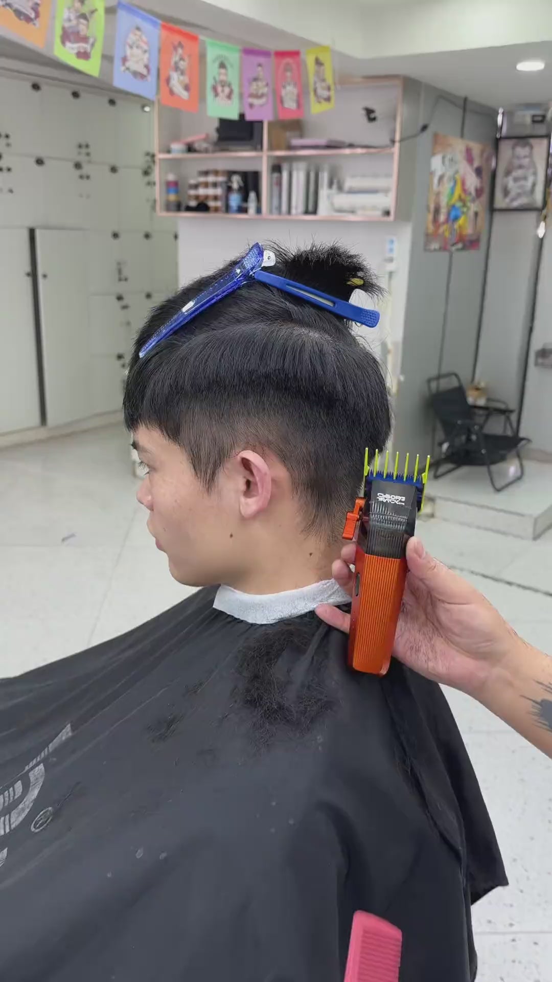 MRDpro CYBORG PRO 2026-RED-Professional Cordless Hair Clipper - Full Metal, 3300mAh, BLPU Motor for Barbers